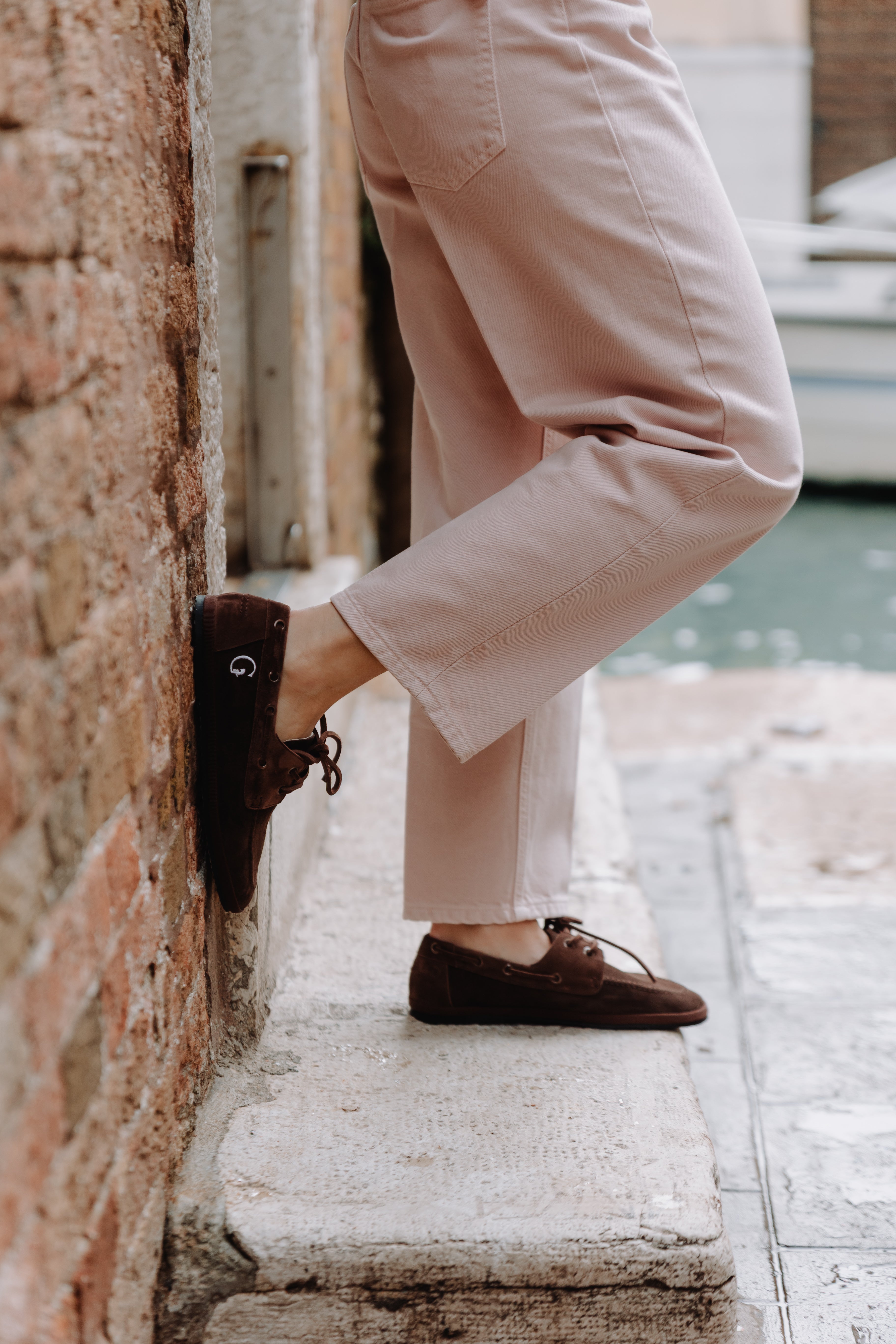 Briccola Scarpe da Barca in Pelle Scamosciata