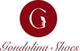 Logo of Gondolina Shoes with a red circle and white letter 'G'.