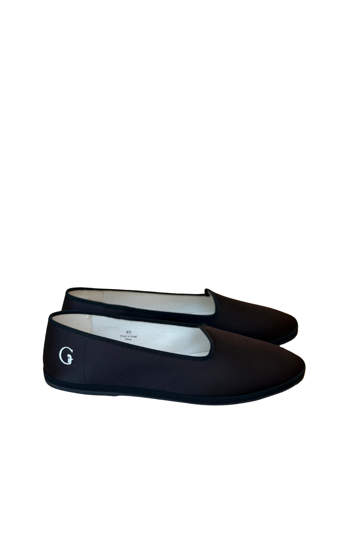 Slippers Black Satin