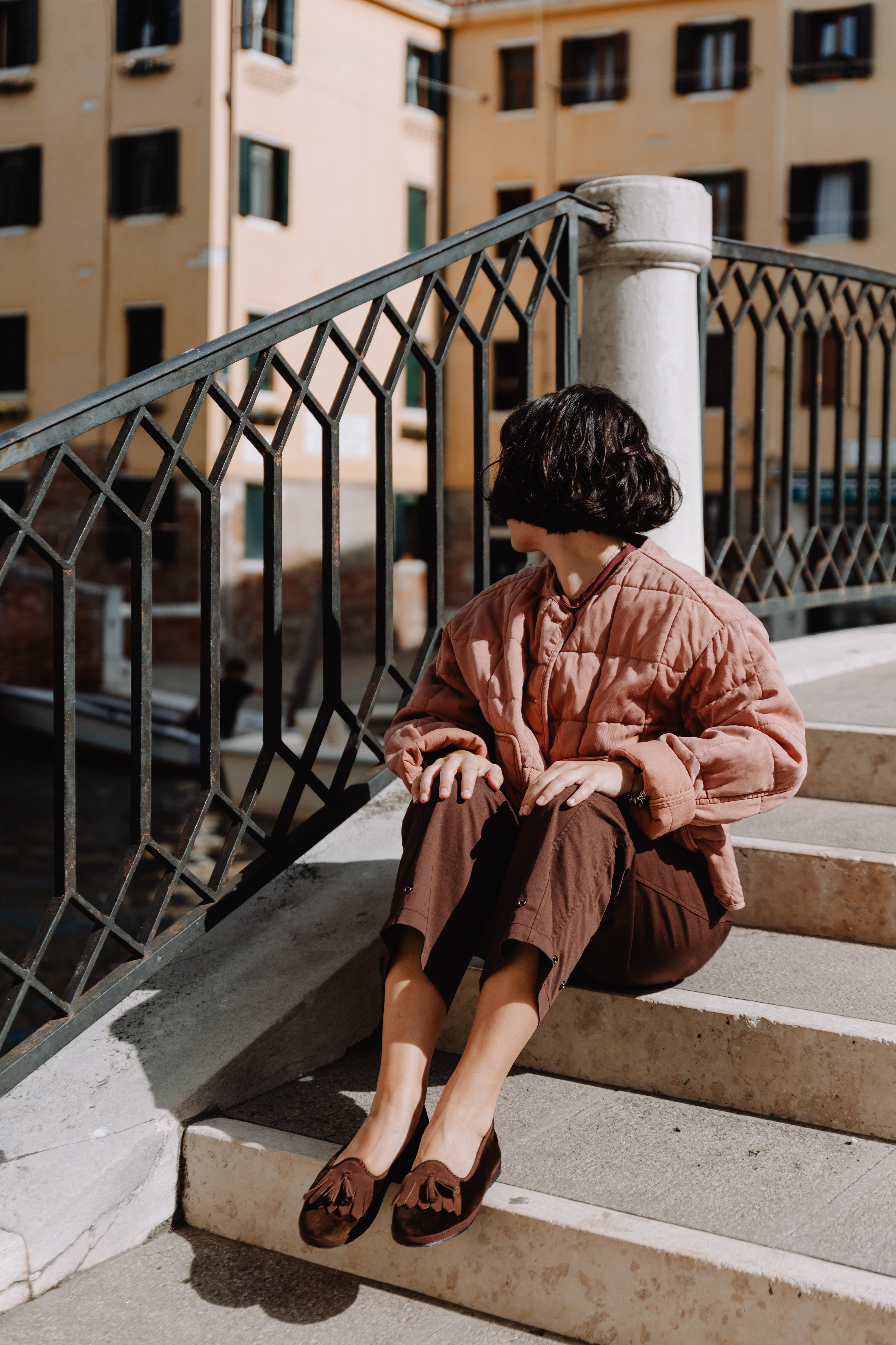 Friulane Loita con nappine e frange