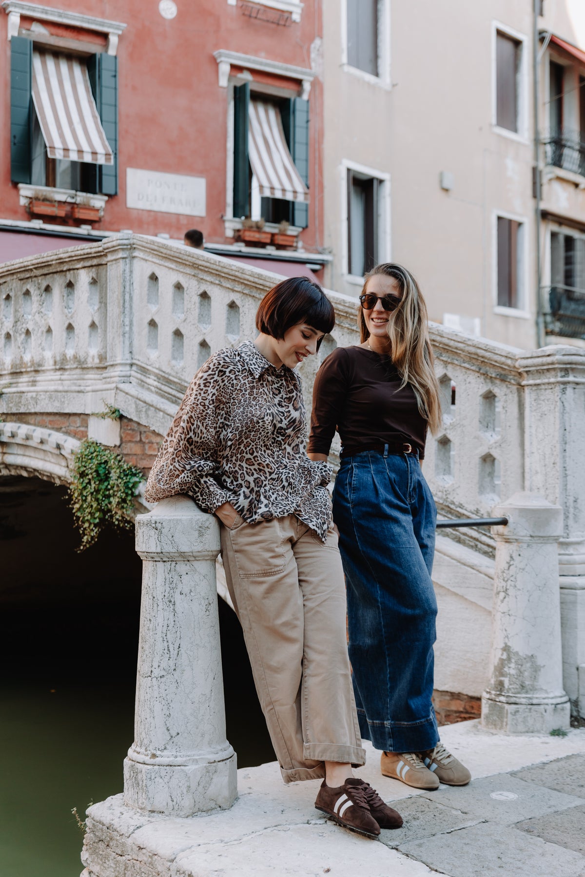 Gondolina Shoes Levante Sneakers in brown,worn by model 