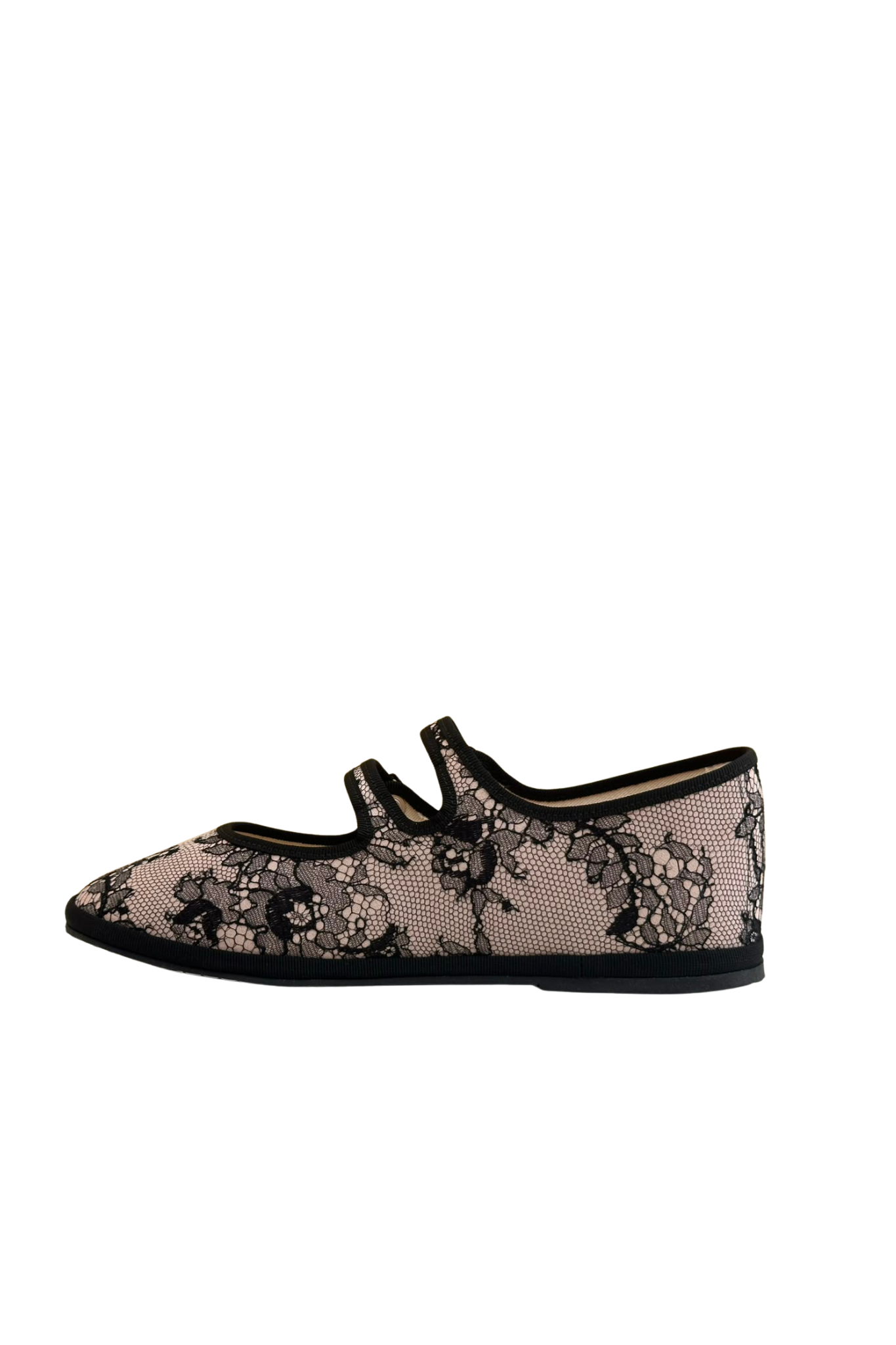 Made in Italy Gondolina Shoes Coron Mary Jane shoes in black lace, back side view