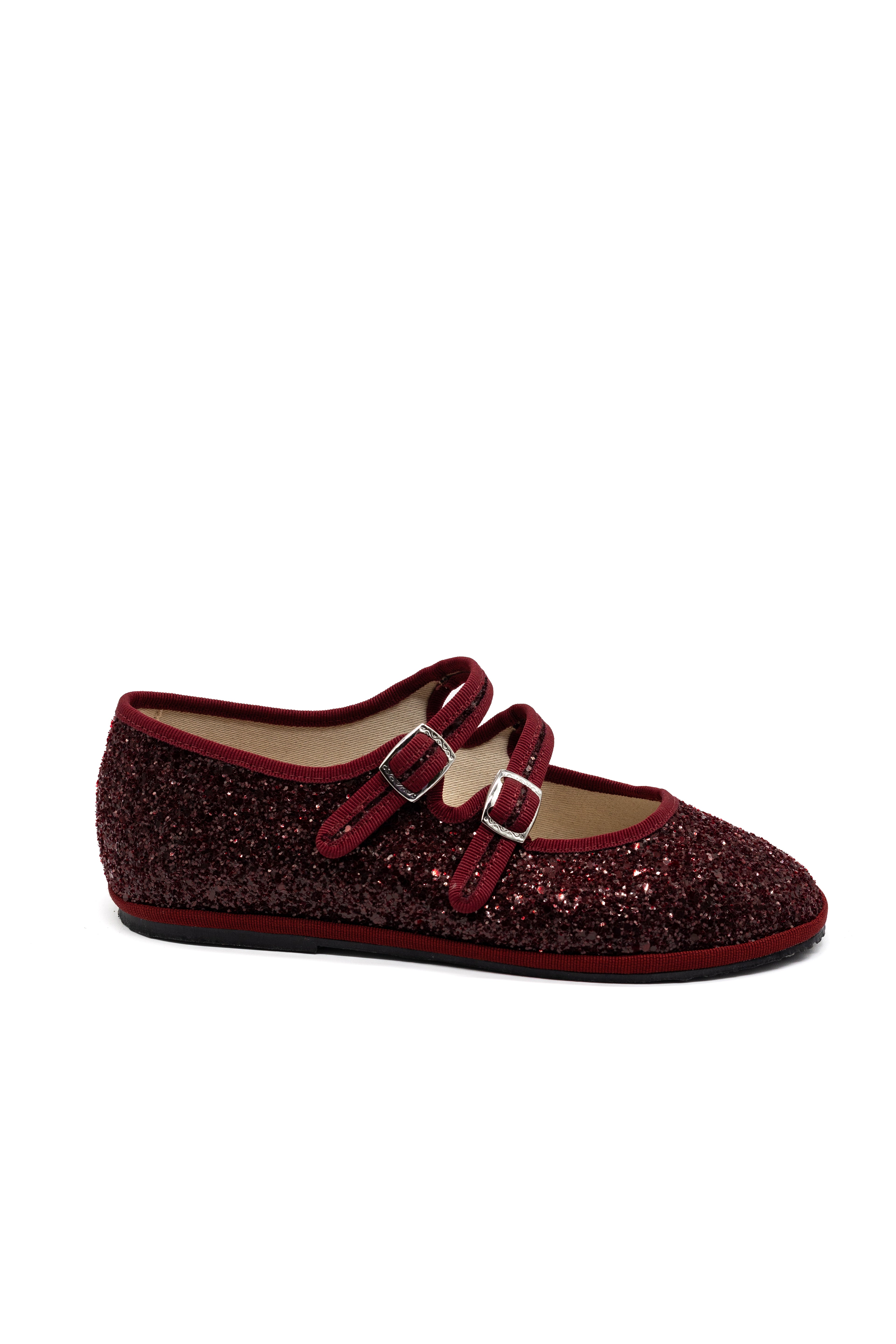Gondolina Shoes Giudecca Mary Jane in blue glitter, main view
