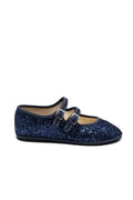 Gondolina Shoes Gran Canale Mary Jane in blue glitter, main view