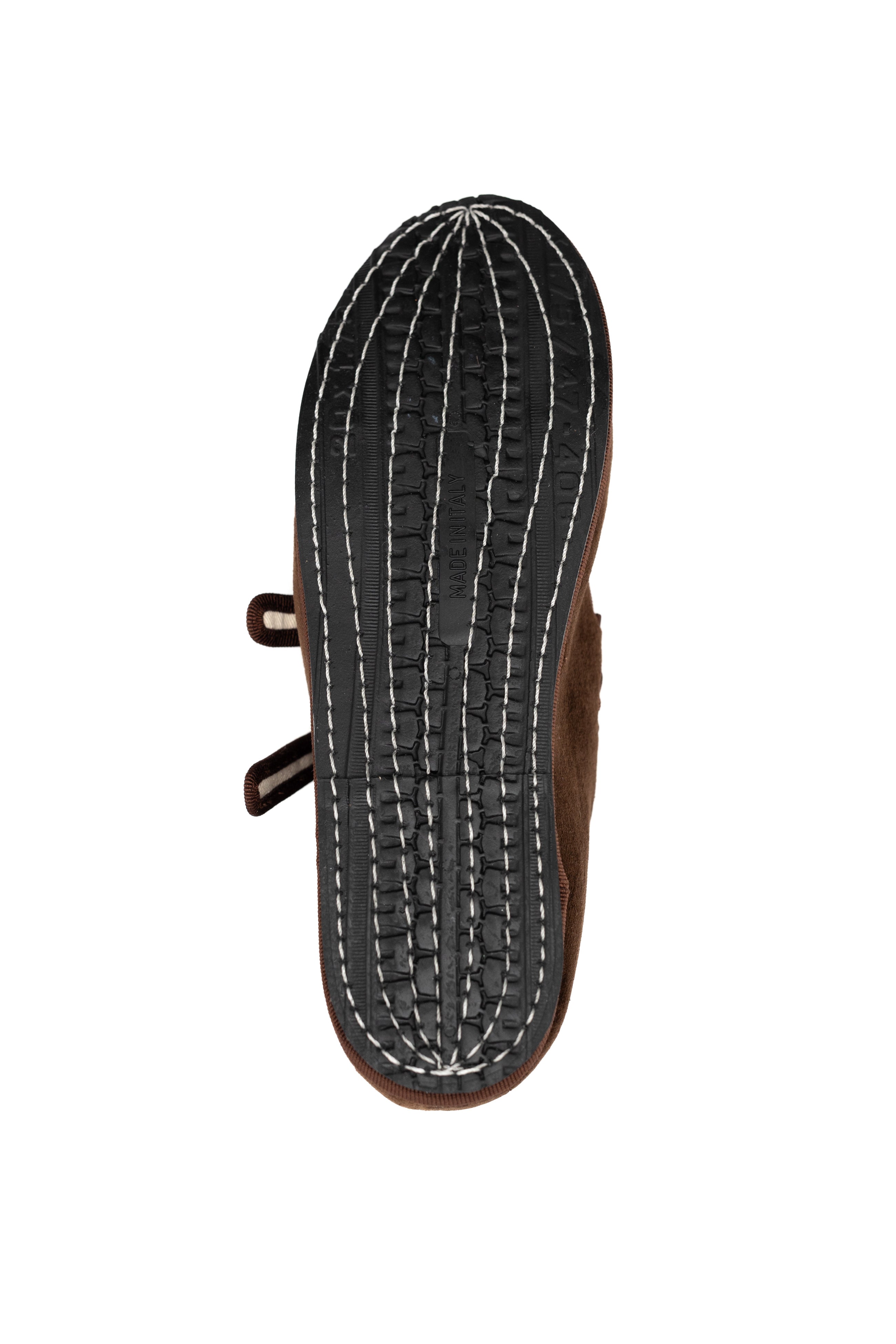Gondolina Mary Jane Sigari espresso brown velvet sole detail