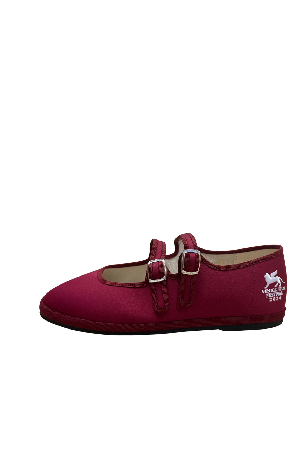 Mary Jane Plum Satin