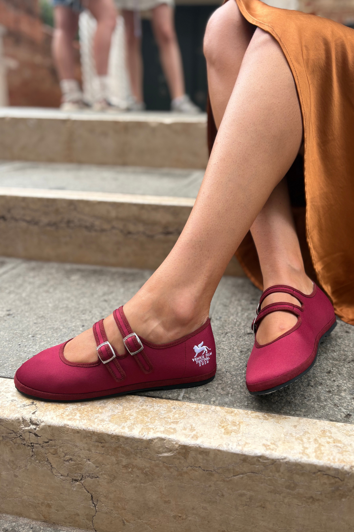 Mary Jane Plum Satin